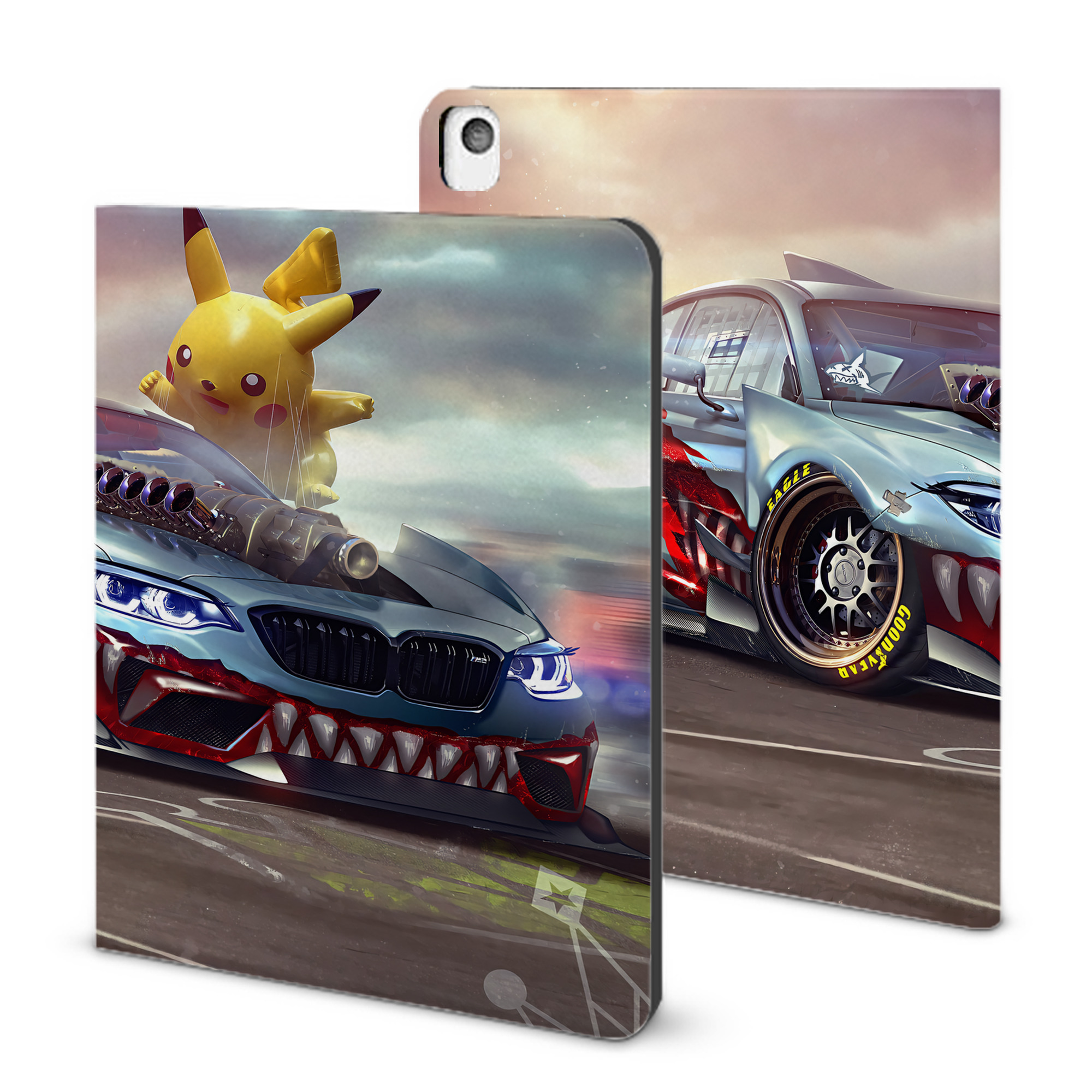 （画像用） ポケットモンスター Pokémon IPadケース ペンホルダー付き ブックスタイルデザイン